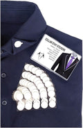 Collar Stays for Shirts & Polo’s. Fashion Hack for Plastic Collar Stay 24hr Hold, Polo Shirt Collar Fixed (120 Dots)