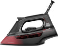 CHI Steam Iron for Clothes, 300+ Holes for Powerful Steaming, Temperature Dial, 1700 Watts, XL 10’ Cord, Auto Shutoff, Lava Infused Ceramic Soleplate, Black (13130)