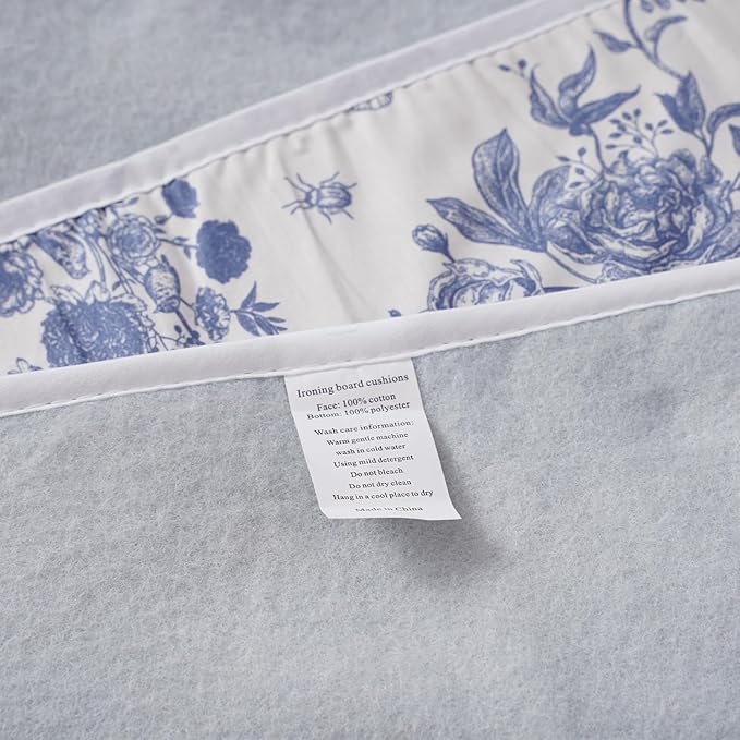 Portable Ironing Mat 29×39", Heat-Resistant Foldable Ironing Pad with Hanging Hooks, Travel Ironing Blanket with Cotton Top & Felt Padding