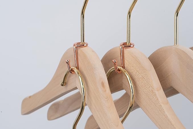 Clothes Hanger 36Pcs Connector Hooks Stable Hanger Rose Gold Metal Outfit Hangers Extender Clips Mini Cascading Hangers Hooks