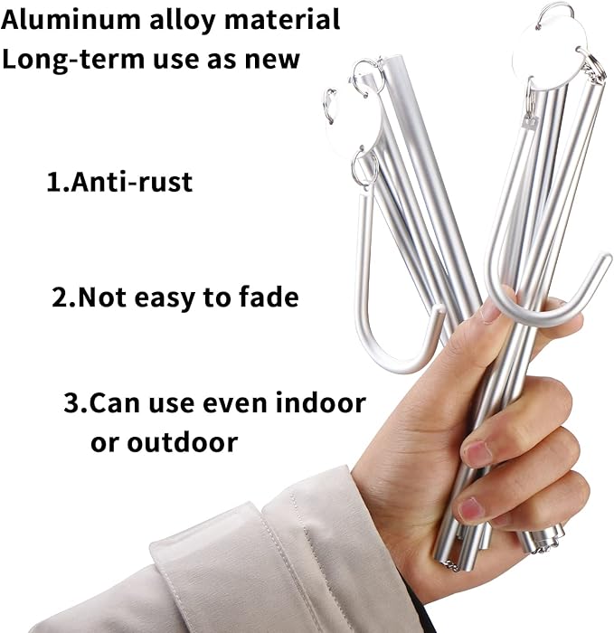 Aluminum Foldable Hangers for Travel 3 Pack, Travel Hangers Foldable for Suitcase, Light Folding Hangers, Foldable Coat Hanger, Portable Hangers, for Business Trip, Caravan, Hotel, Black