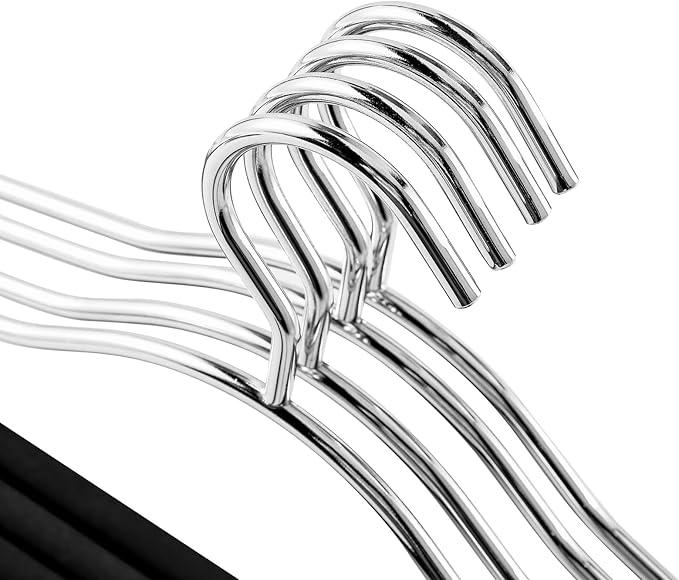 Extra-Wide Drapery Hangers Blanket Hangers Heavy Duty Space Saving with Nonslip Tube- Great for Quilts, Sleeping Bags, Comforters, Table Cloths(8 Pack)