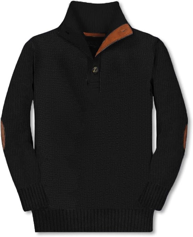 Gioberti Kids and Boys 100% Cotton Button Down Collar Knitted Pullover Sweater