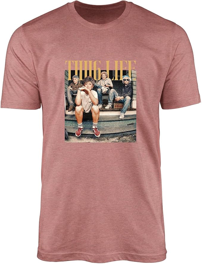 Stay Golden Graphic T-Shirt for Women - Thug Life - Comfortable Cotton Blend Tee - Standard Fit Short Sleeve Top
