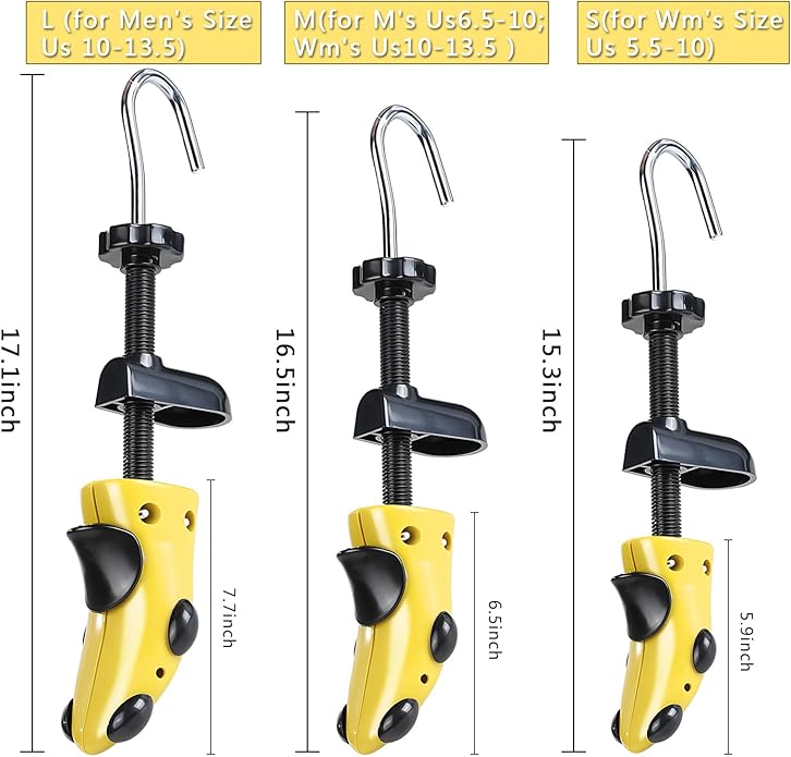 Shoe Stretcher Shoe Trees,Adjustable Length & Width for Men and Women,4-Way Adjustable Shoe Expander Widener