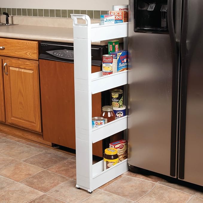 Miles Kimball Slim Storage Cart 4 Tier