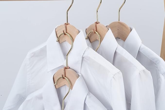 Clothes Hanger 36Pcs Connector Hooks Stable Hanger Rose Gold Metal Outfit Hangers Extender Clips Mini Cascading Hangers Hooks