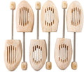 Adjustable Wood Shoe Trees With Spring,Wooden Shoes Tree For Men &Women,Shoe Shaped Shoe Lasts Wooden Shoe Stretcher