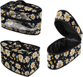Daisy Flower Print Steam Iron Case Portable Travel Steamer Carrier Bag with Handle Handheld Iron Storage Case Iron Accessories, Case Only