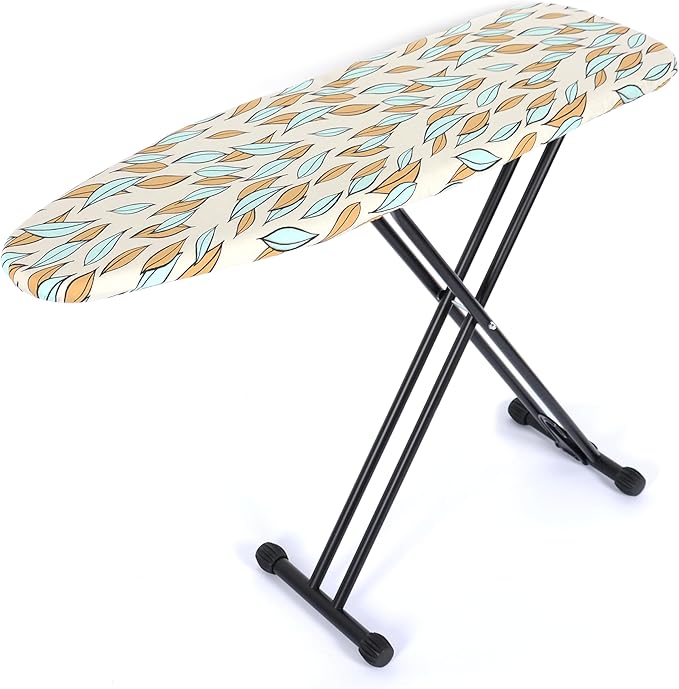 Ironing Board with Heat Resistant Cover,Foldable Full Size Iron Board,Heavy Sturdy Legs,Height Adjustable,Wall Mount & Closet Hanger (13x43)