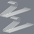 Alise Pants Hangers,Open-Ended Metal Pant Hanger10 Pack Non Slip Pant and Jean Hanger for Closet Space Saving Clothes Hanger,Versatile Hangers for Heavy Pants, Jeans, Trousers, Scarf,White
