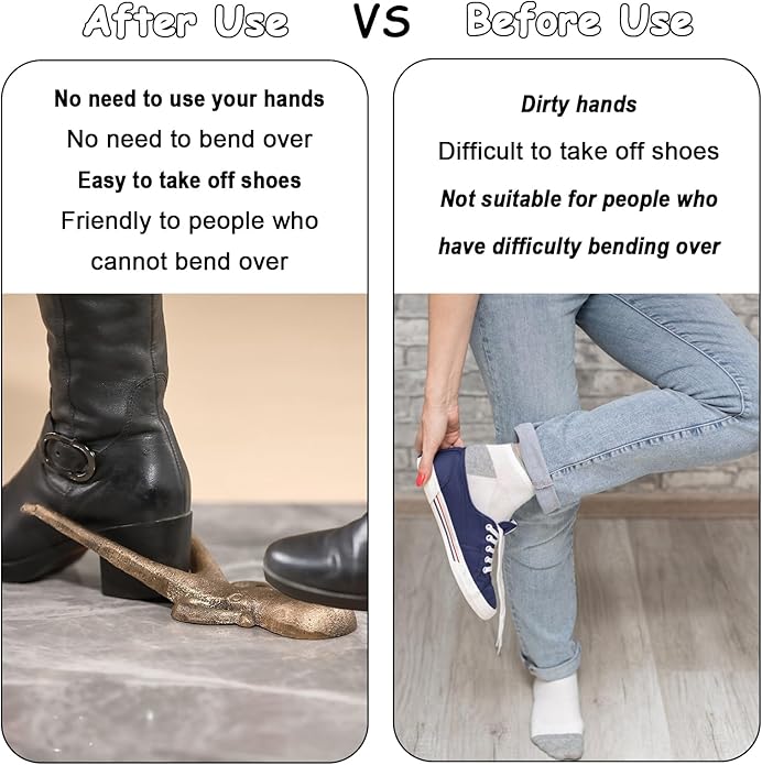 Boot Jack Heel Puller, Boot Puller Shoe Remover for Cowboy Work Muck and Rubber Boots