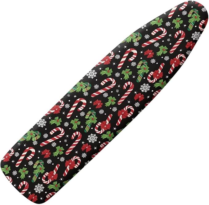 Ironing Board Cover and Pad Christmas Candy Print Extra Wide Table Top Ironing Board Cover Standard Size 54x15 inches