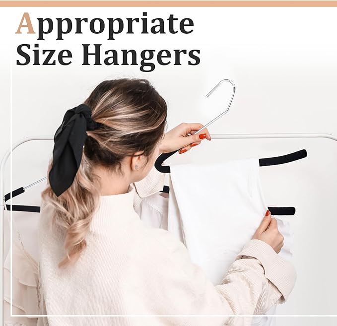 Open Ended Padded Pants Hangers Non Slip Foam Sponge Coated Pant Hangers for Men and Women Plating Anti Rust Chrome Metal for Closet Jeans Slacks Towel Skirt Organizer, Black(50 Pack)