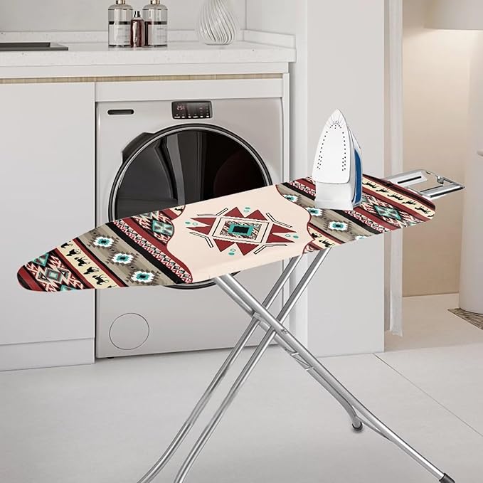 Aztec Ironing Board Cover,Ironing Board Covers,Western Ironing Board Cover,Tribal Ironing Board Cover,Aztec Tribal Print Red Small