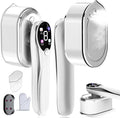 Travel Steamer for Clothes, 1200W Portable Handheld Steamer for Clothes, Portable Steam with LCD Display, 10s Fast Heat-Up, 2-in-1 Powerful Wrinkle Remover for Home & Travel (White)