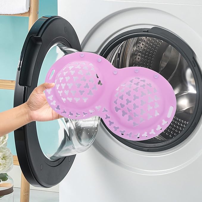 Bra Washing Bags for Laundry - Silicone Bra Laundry Bag, Lingerie Bags for Washing Delicates, Protective Anti Deformation Lingerie Kit Compatible Mesh Underwear Laundry Bag for Washing Machine