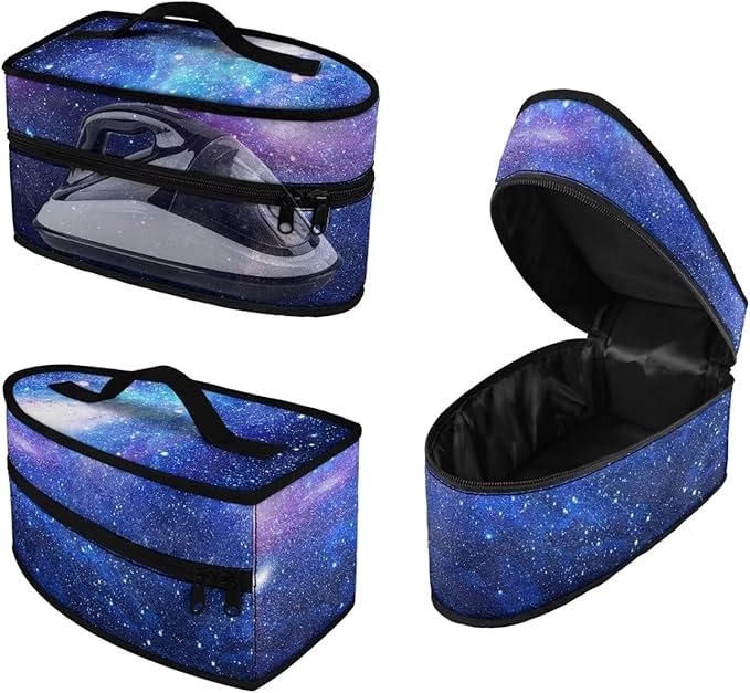 Starlight Print Steam Iron Storage Case Fits Traveling Outing Decorative Colorful Iron Portable Storage Bag with Zipper Handle