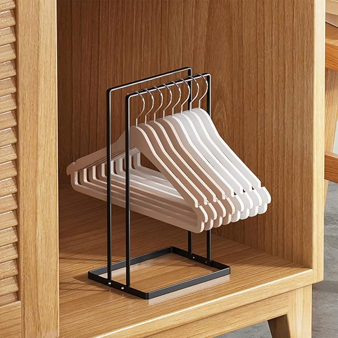 Hanger Organizer, Large Capacity Hanger Stacker Rack for Closet Laundry Room, Stainless Steel Detachable Hanger Storage Organizer Holder, Can accommodate 80 Wire Hangers