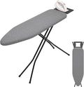 Ironing Board with Stable Iron Rest and 7 Adjustable Heights, 43" ×13" Size Iron Board with 4-Layer Heat Resistant Cover and Pad for Home Apartment Laundry, Gray