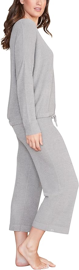 Barefoot Dreams CozyChic Ultra Lite Slouchy Pullover for Women, Ultra Soft Long Sleeve, Crew Neck Pullover