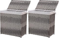 Mxfurhawa Slim Laundry Basket on Wheels, Heavy Duty Cotton Liner Laundry Storage Hamper with Handles, Collapsible Clothes Wire Basket Organizer Laundry Bag (2PCS-01A)