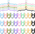 Sieral 40 Pcs Foldable Travel Hangers Plastic Portable Folding Clothes Hangers Cruise Ship Essentials for Travel Cruises Suitcase Dormitory School Hotel Women Laundry Coat Bag Drying(Multicolor)