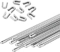 PATIKIL 10 Pcs 12 Inch 304 Stainless Steel Metal Steel Spiral Corset Boning, Metal Boning with 10pcs 6mm Boning Tips for Sewing Corset, Making Costume,Hoop Skirt, Collar (6mm Wide)