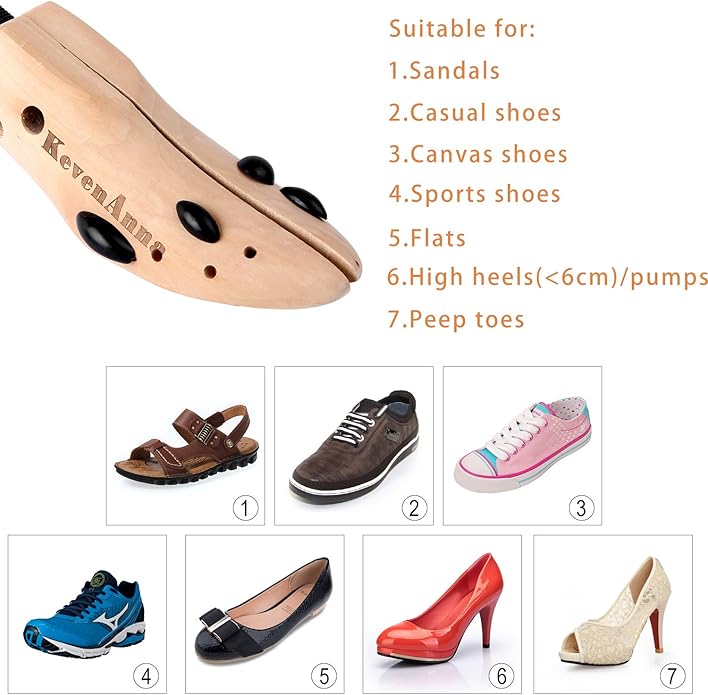 Pair of Premium Professional 4-way Shoe Trees, Shoe Stretcher for Men or Women
