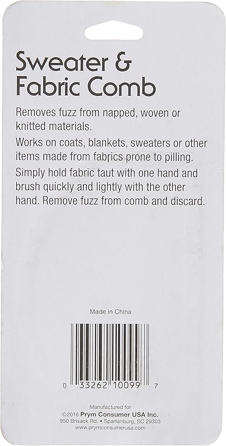 Collins D-Fuzz-It Fabric and Sweater Comb