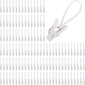 150 Pcs Clothes Pins Clothes Peg Clip Pins with Plastic Rope for Clothesline, Heavy Duty Laundry Hooks Hanging Clips Bulk Windproof Clothes Hanger for Hanging Clothes Socks Pants Bra Underwear Towel