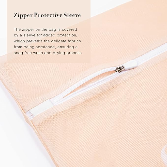 Sillo Care Mesh Laundry Bags 2 Pack 16x20" - Lingerie Bags for Washing Delicates, Laundry Bag for Delicates, Bras, Delicate Wash Bags, Washing Machine Safe, Durable Zipper