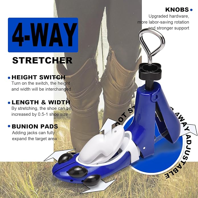 Shoe Stretcher Men Women, Boot Stretcher for Wide Feets Adjustable Shoe Tree Boot Widener Expander