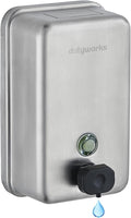 Commercial Wall Mounted Soap Dispenser, 1100ML - Stainless Steel, Easy Wall Mount Installation, Anti-Leak Pump, Corrosion Resistant, Ideal for Commercial, Household, Office Use(37.19 fl.oz.)