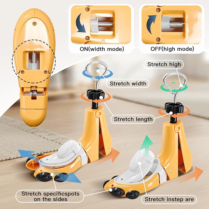 eachway Shoe Stretcher Professional Boot Stretcher Pair 4-Way Shoe Expander Widener Width Length for Wide Feet 1pcsNot a Pair