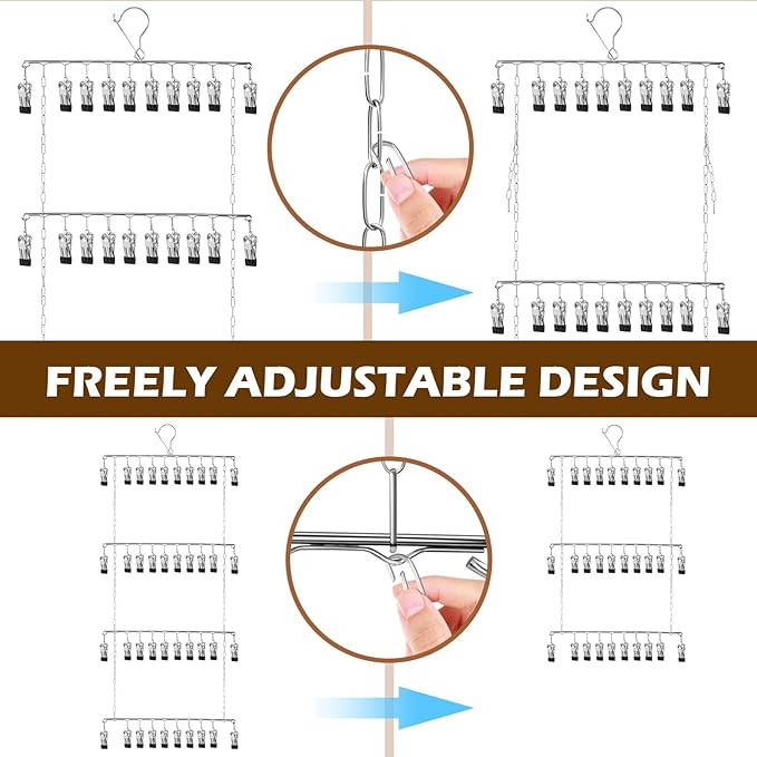 Hat Racks for Baseball Caps, 40 Hooks, Space Saving Hat Organizer for Baseball Caps, Metal Baseball Cap Organizer, Silver