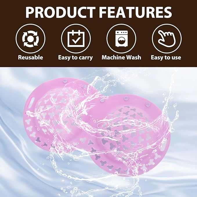 Bra Washing Bags for Laundry - Silicone Bra Laundry Bag, Lingerie Bags for Washing Delicates, Protective Anti Deformation Lingerie Kit Compatible Mesh Underwear Laundry Bag for Washing Machine