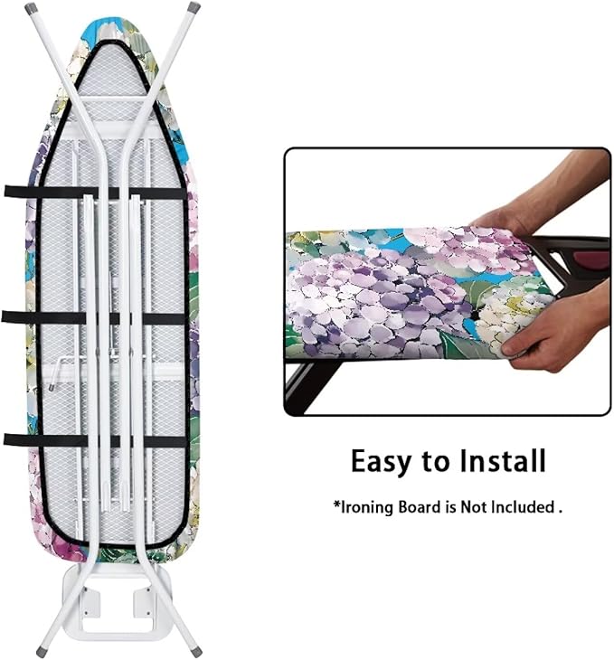 Iron Board Cover Standard Size,Floral Ironing Board Cover,Ironing Board Cover,Iron Cover for Ironing Board,3D Floral Print X-Large
