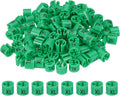 PATIKIL 100 Pcs Clothes Hanger Markers, XL Size Tags Fit 3mm Rod Garment Size Hanger Clips Color Coding Label for Clothing Hangers, Green