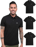 INTO THE AM Polo Shirts for Men - Slim Fit Short Sleeve Collared Shirt S - 4XL Fitted Collar Polos for Work