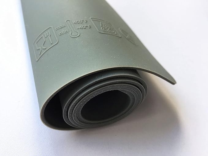 Home Essential, Supmat XL, Super Versatile Extra Large and Thick Heat Resistant Silicone Mat, Counter Mat (Dark Gray)