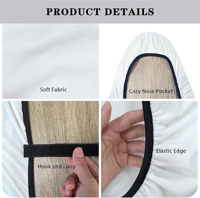 Snowman 15x54 Ironing Board Cover and Pad Elastic Edge Applicable Standard Size Iron Board Cover, Stain Resistant Ironing Mat Home Ironing Accessories