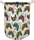 Color Game Machine Laundry Basket, Toybox for Boys Room, Colorful Laundry Basket Hamper Waterproof Collapsible Clothes Toys Storage Bin Organizer for Bedroom Bathroom Boys Gamer Room