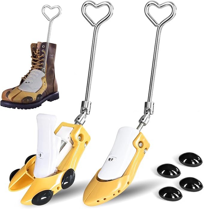Boot Stretchers for Cowboy Boots 2 PCS Shoe Stretcher for Wide Feet Men Shoe Trees Adjustable Length & Width for Men Women