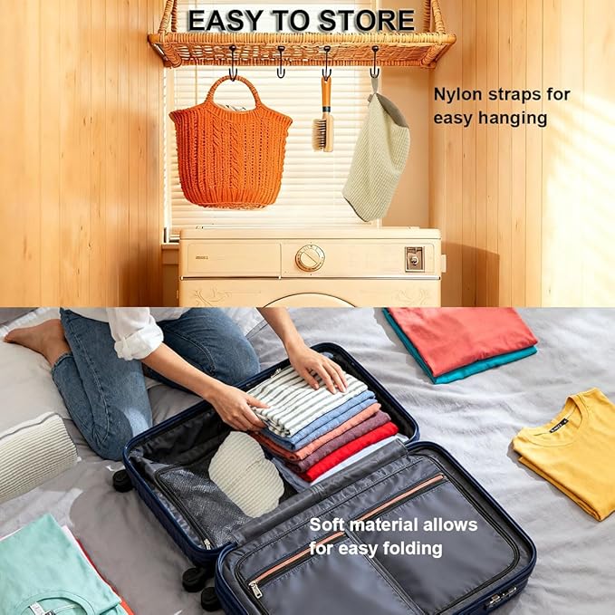 Shoe Washing Machine Bag,Mesh Shoe Washing Bag for Washing Machine - Large Size Fits various Shoes, Chenille Fabric Protection, Zipper Laundry Bag for Sneakers (2 Pcs) (Off White)