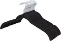 ManGotree Velvet Shirt Hangers for Women, 16.5'' Suit Hangers with Shoulder Groove, Non-Slip Dress Clothes Hanger for Coats, Tank Tops, Shirts, Blouses, Shorts (22 Pack, Black)