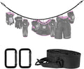 Hockey Hanger 58Inch Portable Gear Rack Organizer with 2 Adjustable Hooks for Home, Outdoor, Ice Hockey, Skating, Camping, Fishing