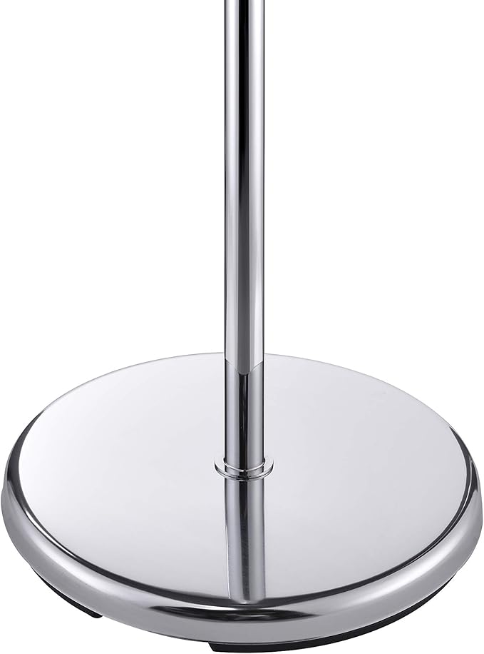 Proman Products Milano Silver Metal Freestanding Coat Rack, Coat Tree with 6 Walnut Color Hooks Included a 7" Mirror for Living Room, Bedroom, Entryway, Office, mudroom