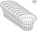 (8 Pack) 1-Bushel Round Plastic Laundry Baskets - Durable,Large Capacity for Bedroom, Bathroom, Laundry Room & Dorm