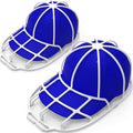 Hat Washer Cage for Washing Machine - Baseball Cap Cleaner Rack, Ball Cap Washing, Dishwasher Safe, Perfect for Cleaning and Protecting Hats in Dishwasher (White 2 Pack)